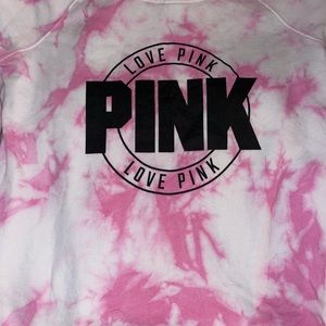 pink off the shoulder sweater